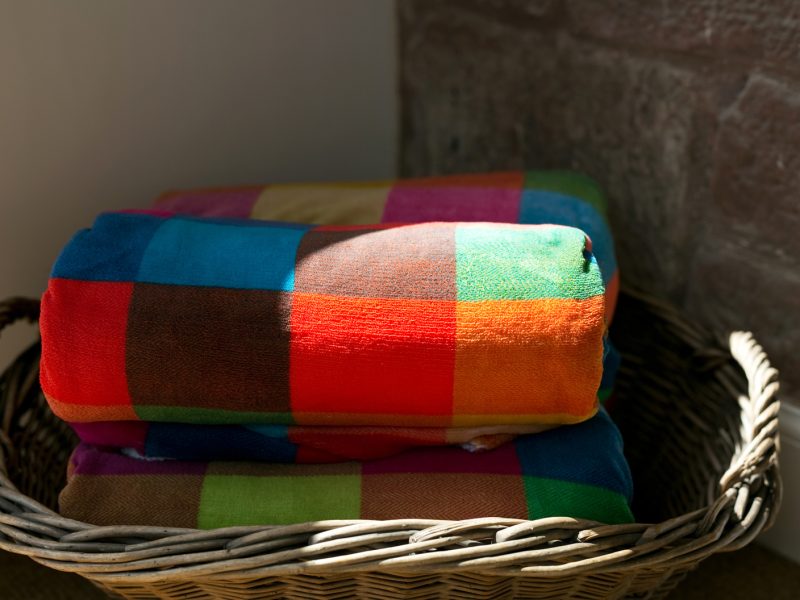 Blankets to use outside for chillier evenings in the garden