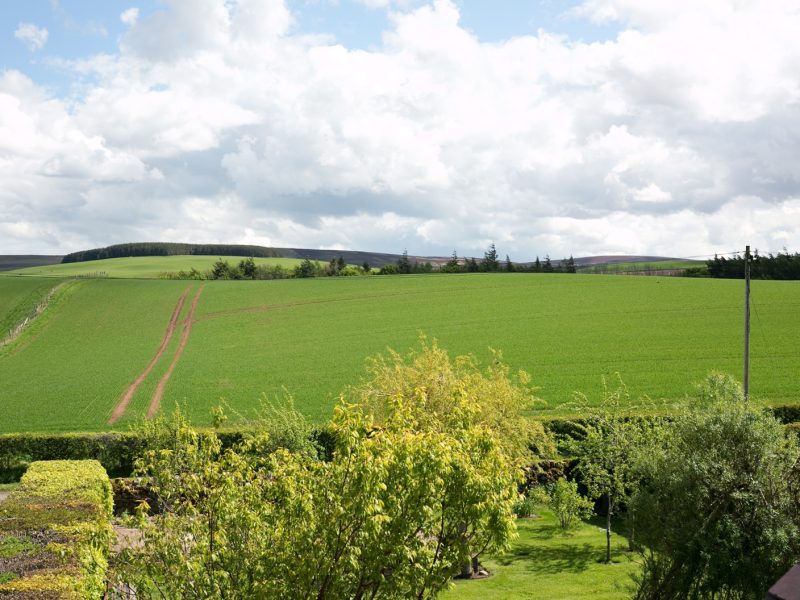 View from Upstairs Bedroom towards the Lammermuir Hills