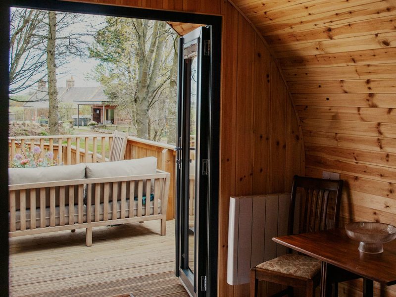 View out the door Tyne Cabin